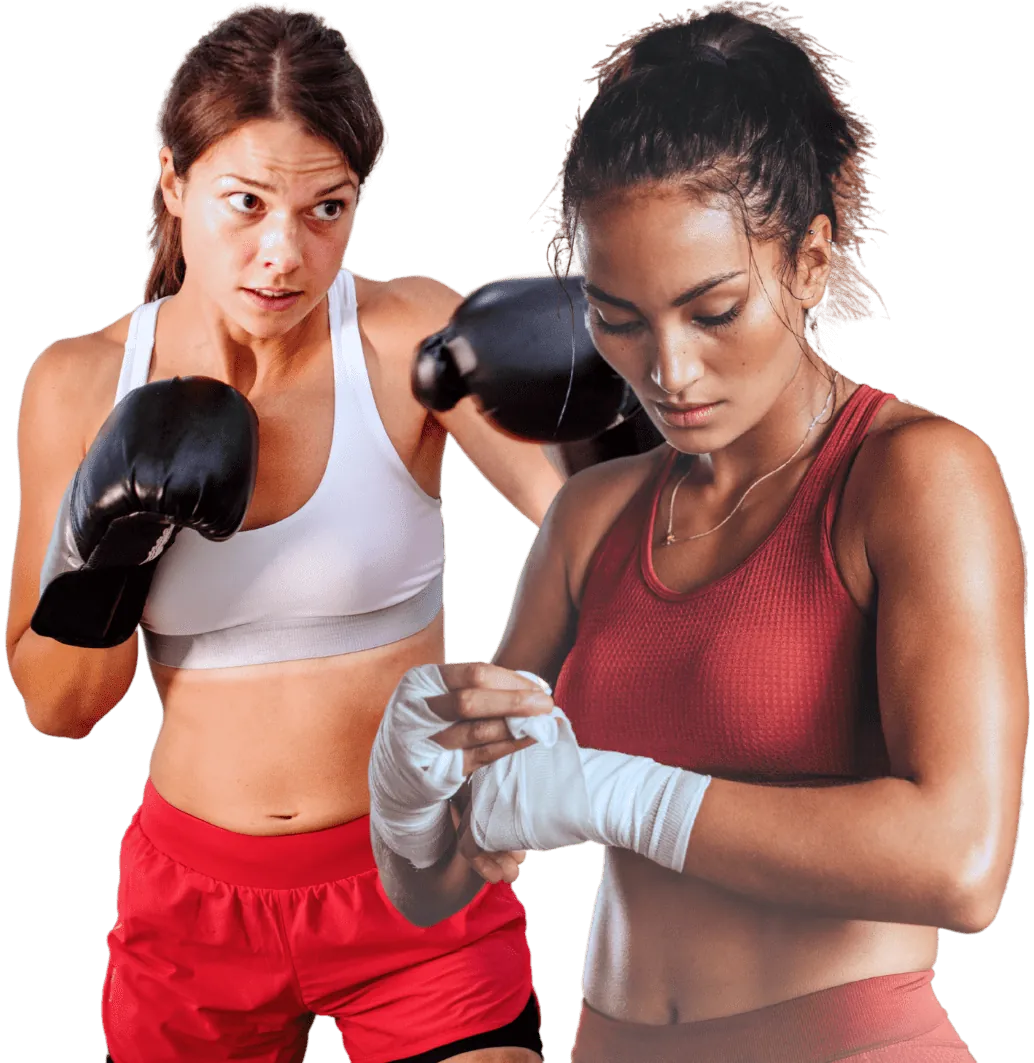 Fitness Kickboxing student